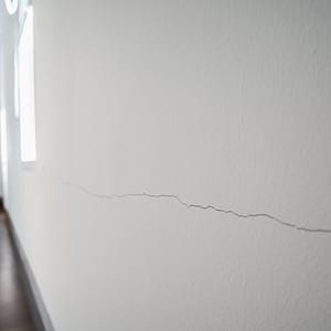 Cracked wall structural damage